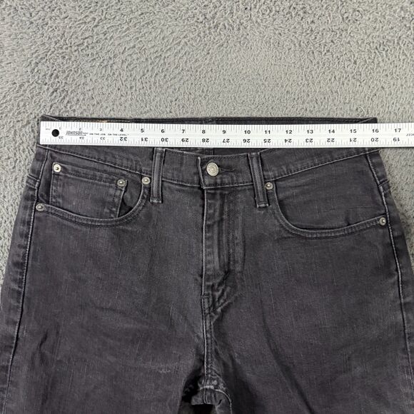 Levis 569 Jeans Mens 31x34 Black Loose Straight Fit Stretch Denim Pants Casual - Picture 11 of 16